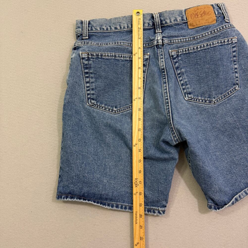 Vintage Mossimo Jean Shorts Men's 32 Blue 10" Inseam Denim Jorts 90s USA Made - Picture 8 of 10